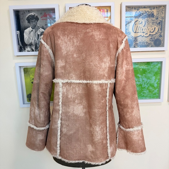 🤎 Y2k Faux Shearling Jacket 🤎 - Picture 2 of 12